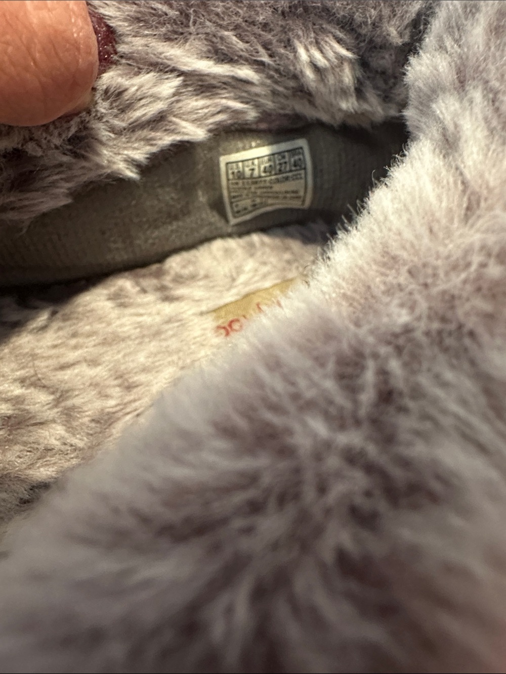 Skechers Gray Fuzzy Memory Foam Slippers - Picture 3 of 4